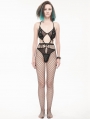 Black Gothic Sexy Semi-Transparent Bodysuit