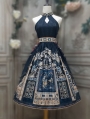 Black Sexy Egyptian Style Halter Neck Backless Gothic Lolita JSK Dress