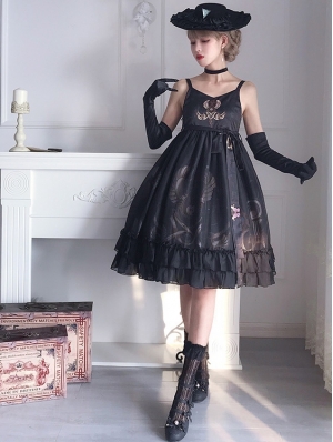 Neverland Black/White Nile God Egyptian Style Elegant Classic Lolita JSK Dress