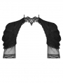Black Gothic Elegant Short Sleeves Cape for Women
