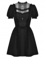 Black Gothic Short Sleeve Doll Daily Wear Dress