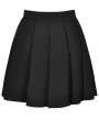 Black and White Gothic Punk Checkerboard Heart Pleated Short Skirt