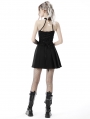 Black Gothic Punk Grunge Pleated Short Skirt