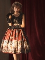 Black/Red Moonlight Ceylon Tea Party Gothic Lolita JSK Dress