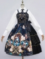Bunny Band Black Plaid Gorgeous Gothic Lolita JSK Dress