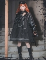 Nightlord Black Military Style Cool Gothic Lolita JSK Dress