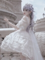 Moon Poetry White Retro Elegant Princess Classic Lolita JSK Dress