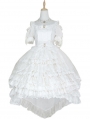 Moon Poetry White Retro Elegant Princess Classic Lolita JSK Dress