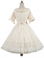 Black/Ivory Strawberry Witch Girl Nellie Causal Elegant Sweet Lolita JSK Dress