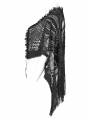 Black Gothic Plus Size Retro Lace Tassel Shawl