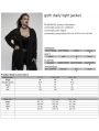 Black Gothic Daily Wear Asymmetrical Plus Size Trench Coat for Women