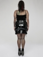 Black Retro Gothic Velvet Plus Size Tank Top for Women