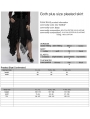 Black Gothic Daily Wear Lace Asymmetric Plus Size Skirt