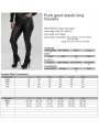 Black Gothic Punk PU Leather Long Plus Size Trousers for Women