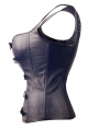 Black Gothic PU Leather Gothic Vest Corset