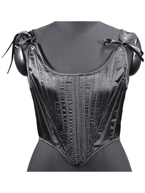 Vintage Straps Slim Short Overbust Corset Top