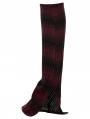 Black and Red Gothic Daily Striped Leg Warmer