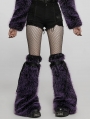 Violet Gothic Punk Cool Girl Hairy Leg Warmer