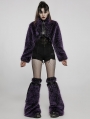 Violet Gothic Punk Cool Girl Hairy Leg Warmer