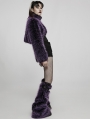 Violet Gothic Punk Cool Girl Hairy Leg Warmer