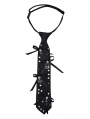 Black Gothic Cute Bow Metal Pendant Necktie