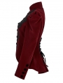 Red Vintage Gothic Lace Velvet Short Coat for Women