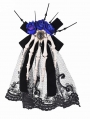 Black Gothic Steampunk Pointer Flower Skeleton Headdress