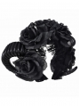 Black Rose Gothic Lolita Lace Horned Headband