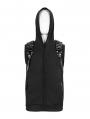 Black Gothic Punk Skull Sleeveless Hooded Vest Top for Men