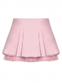 Pink Sweet Grunge Alternative Rebel Heart Bag Pleated Mini Skirt