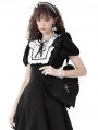 Black Gothic Cross Heart Shaped Shoulder Bag