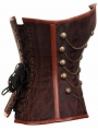 Brown Overbust Fashion Steampunk Corset