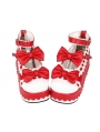 White/Black/Pink Sweet Bow Lolita Platform Shoes