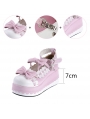 White/Black/Pink Sweet Bow Lolita Platform Shoes