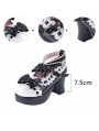 Red/Black/Pink Little Girl's Crossed Blet Sweet Lolita High Heel Shoes