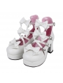 Pink/Black/White Little Princess Sweet Lolita High Heel Shoes