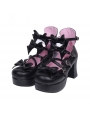 Pink/Black/White Little Princess Sweet Lolita High Heel Shoes