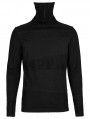 Black Gothic One-Piece Masked Long Sleeve T-Shirt for Men