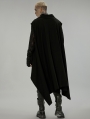 Dark Gothic Irregular Gauze Loose Long Sweatshirt Vest for Men