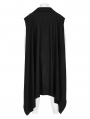 Dark Gothic Irregular Gauze Loose Long Sweatshirt Vest for Men