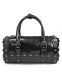 Black Gothic Punk PU Leather Skull Rivet Handbag