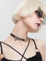 Black Gothic Punk Chain Pendant Choker Necklace