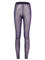 Purple Gothic Transparent Gauze Soft Leggings for Women