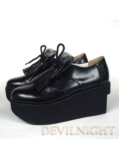 black platform shoes uk