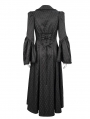 Black Gothic Retro Long Tail Coat for Women