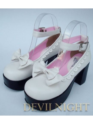 White/Pink/Black/Red Princess Style High Heel Sweet Lolita Shoes