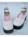 White/Pink/Black/Red Princess Style High Heel Sweet Lolita Shoes