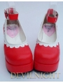 White/Pink/Black/Red Princess Style High Heel Sweet Lolita Shoes