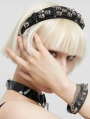 Black and Silver Skull Gothic Punk Fashion Headband for Women