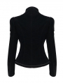 Black Gothic Vintage Velvet Short Jacket for Women